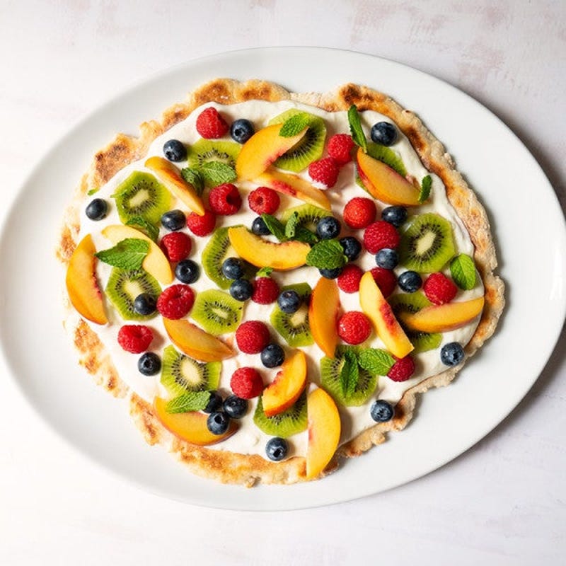 Photo de « Pizza » aux fruits frais avec ricotta citronnée par WW