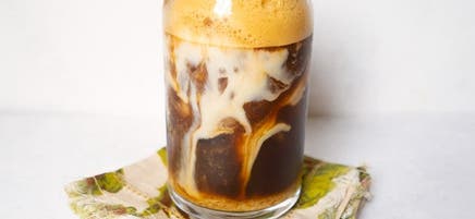 Vanilla–oat milk shaken espresso