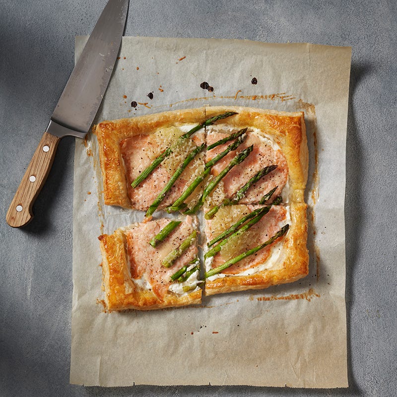 ViktVäktarna - Smördegsflarn med lax, citron och parmesan