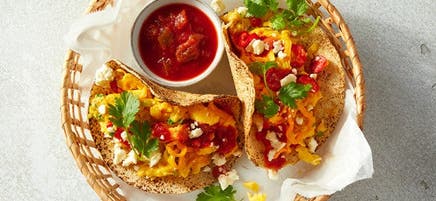 Tacos déjeuner mexicains grillés