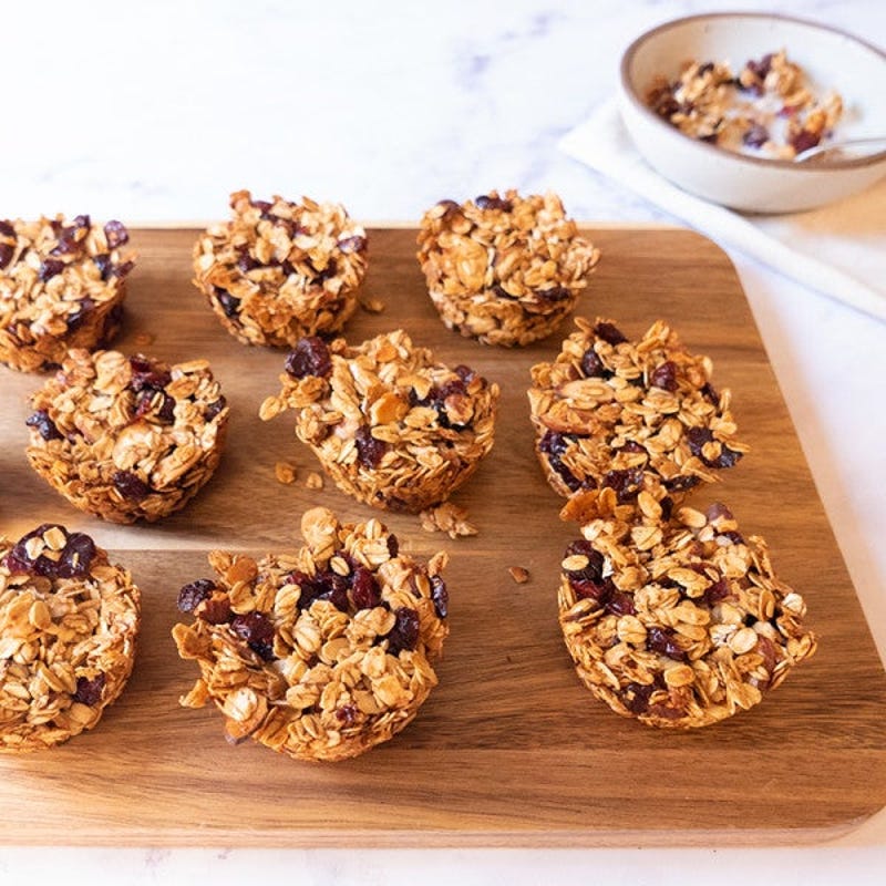 Photo of Cranberry-almond granola "bombs" by WW