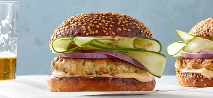 Thai Ginger-Chicken Burger
