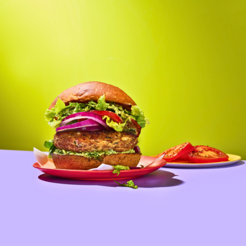 Photo of Turkey Burgers with Creamy Pesto Spread by WW