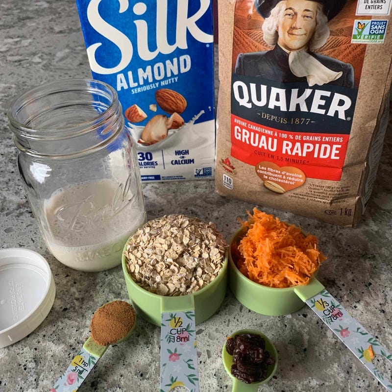 Photo of Carrot Cake Overnight Oats Created by Ambassador Victoria Plante by WW