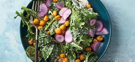 Crispy chickpea Caesar salad