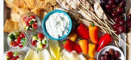 Greek-Inspired Snack Board