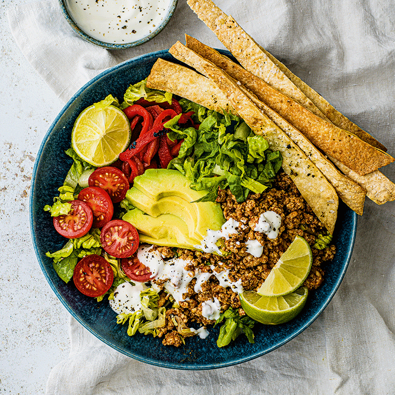 Turkey taco salad