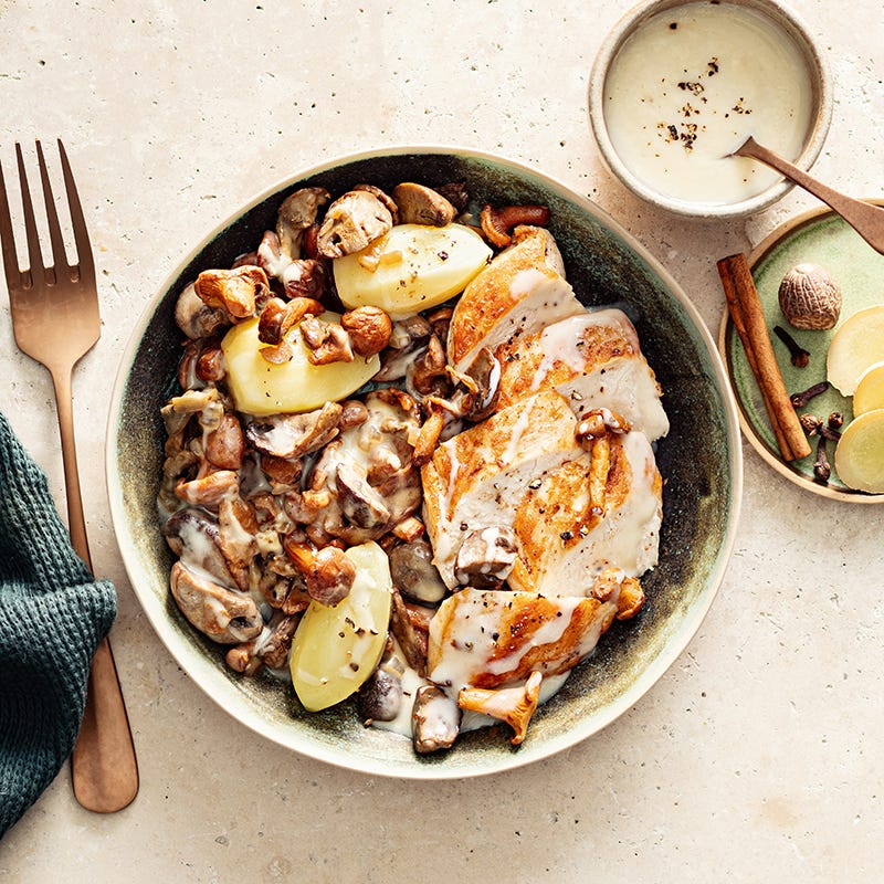Photo de Blancs de poulet aux champignons des bois Gourmand prise par WW