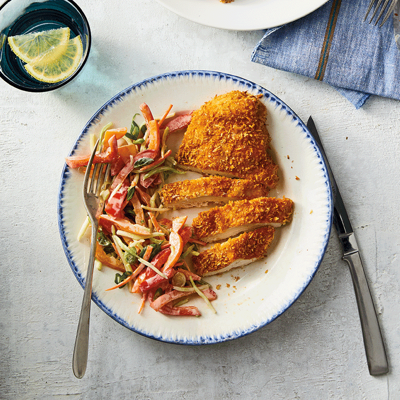 Easy shake-and-bake crumbed chicken