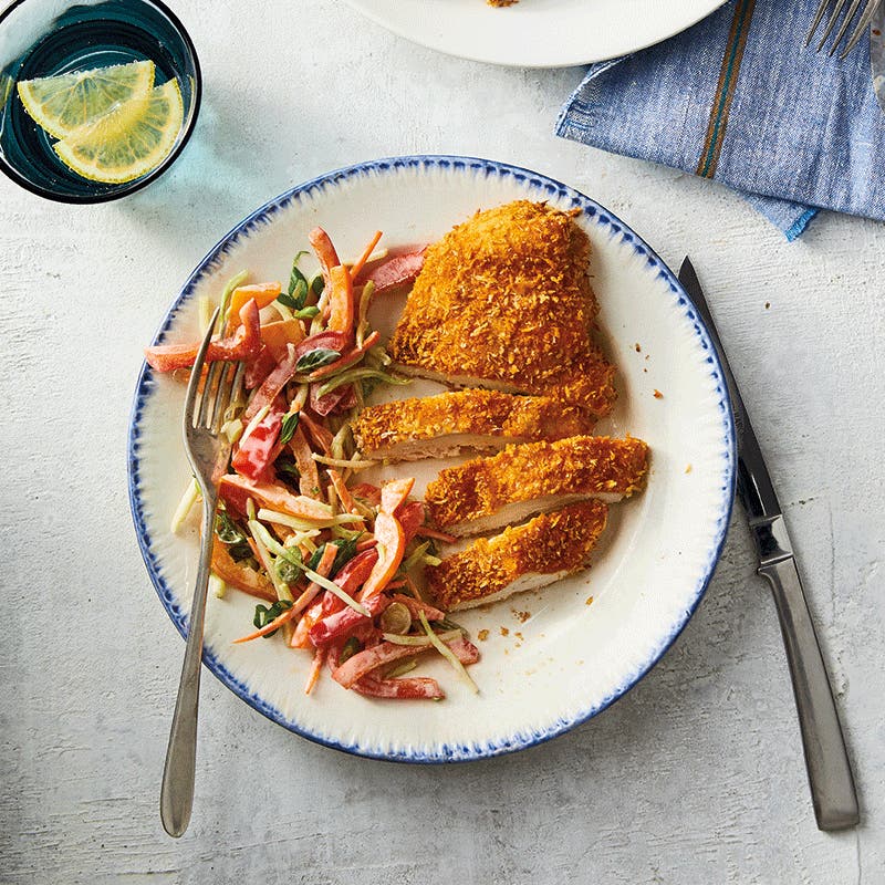 Easy shake-and-bake crumbed chicken