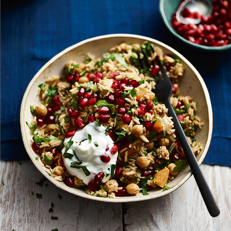 One-pan Moroccan-style rice