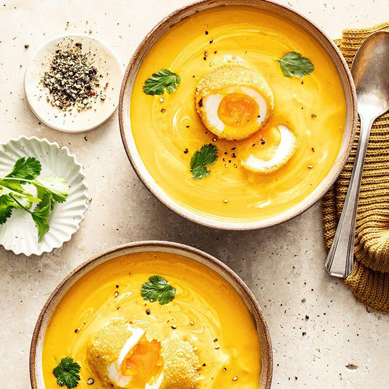 Photo de Crème de potimarron et œuf frit prise par WW