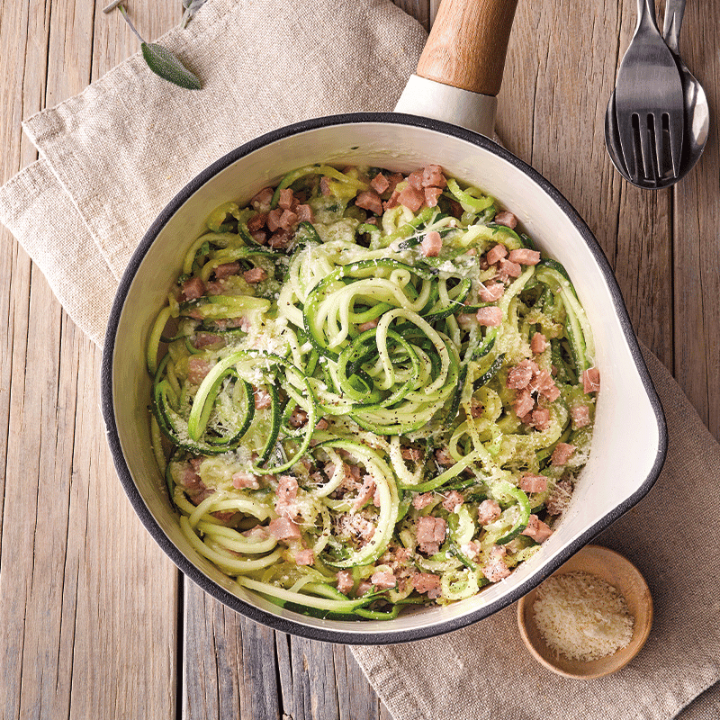 Zoodle carbonara