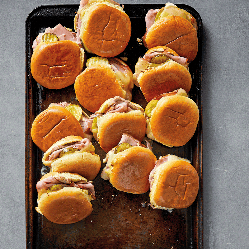 Cuban sandwich sliders
