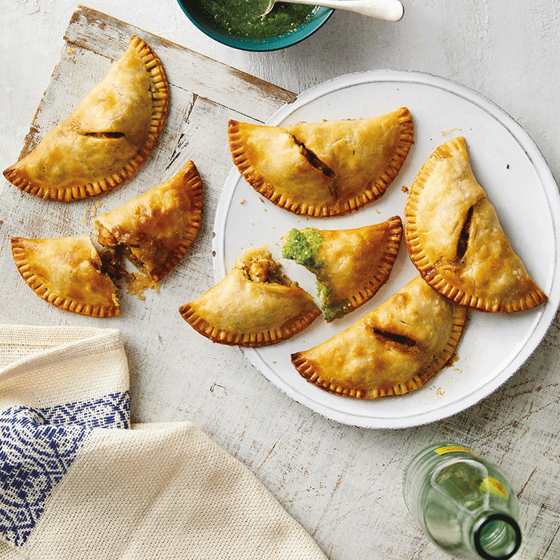 Baked prawn empanadas