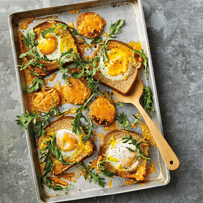 Photo of Cheesy egg-in-a-hole tray bake by WW