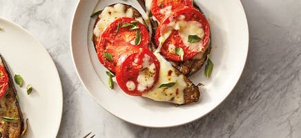 Grilled cheesy eggplant