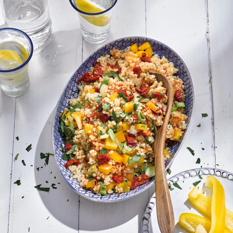 Foto van Bulgursalade met zongedroogde tomaat en paprika door WW