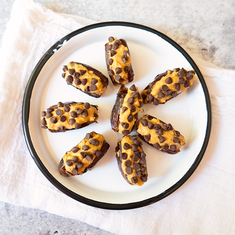 Photo of Peanut Butter & Chocolate–Stuffed Dates by WW