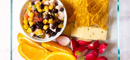 Deconstructed Chicken Nachos Snack Lunch