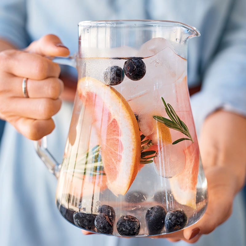 Grapefruit-Heidelbeer-Wasser