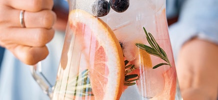 Grapefruit-Heidelbeer-Wasser