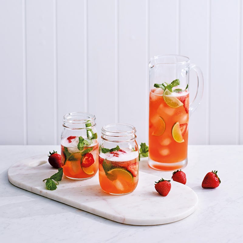 Strawberry-Kombucha-Mojito