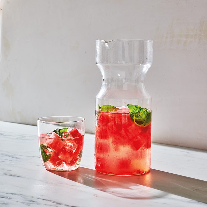 Wassermelonen-Basilikum-Wasser