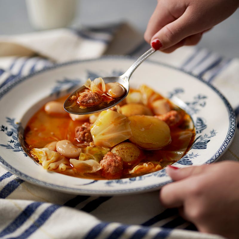 ViktVäktarna - Potatis- och kålsoppa med chorizo