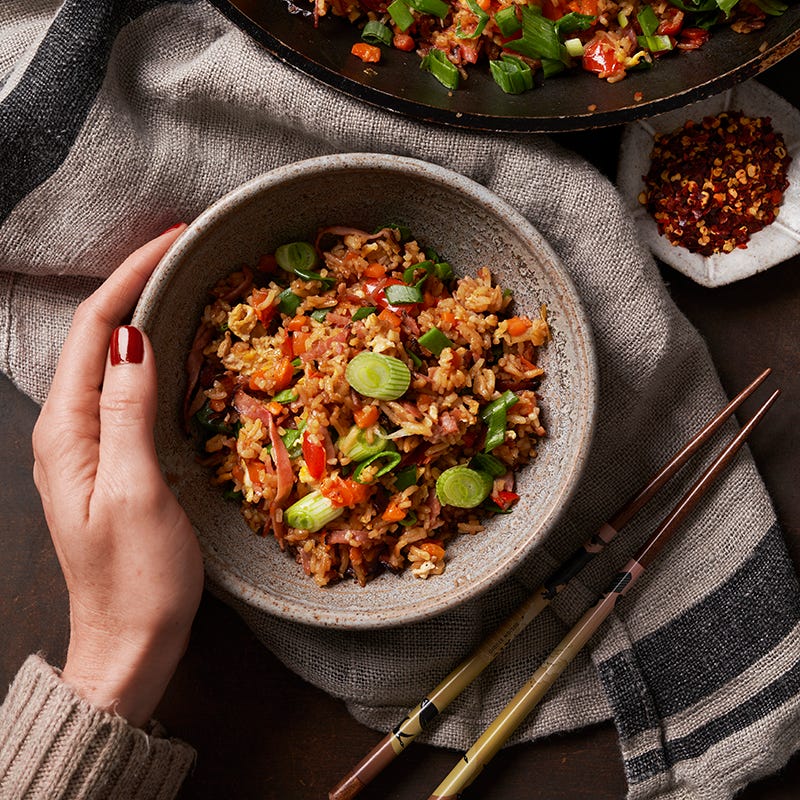 ViktVäktarna - Fried rice med rökt skinka