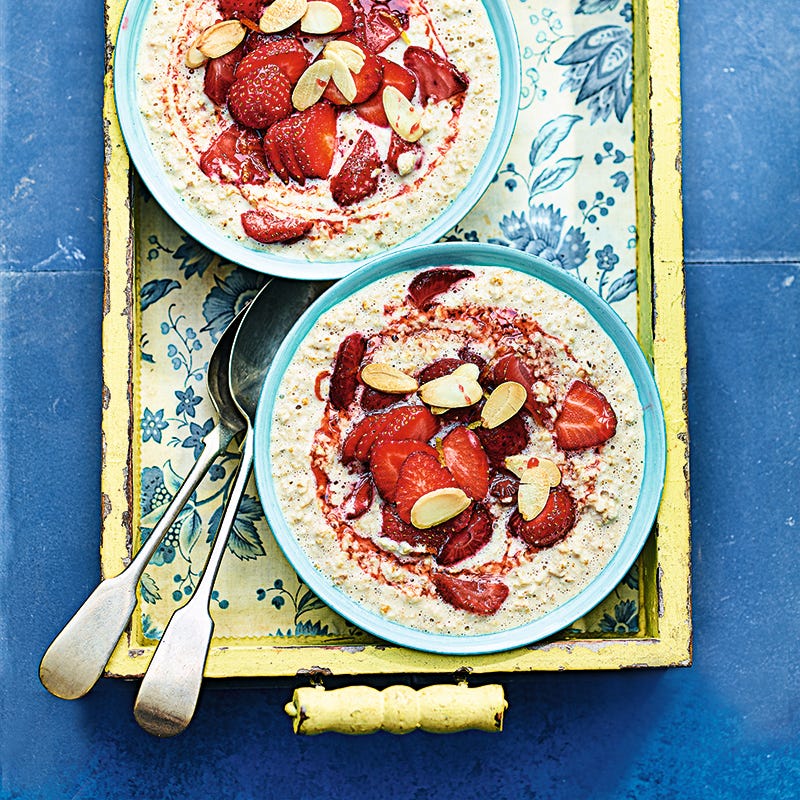ViktVäktarna - Overnight oats med rostade jordgubbar