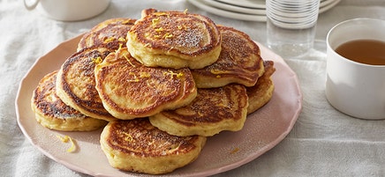 Amerikanska pannkakor med citron och ricotta