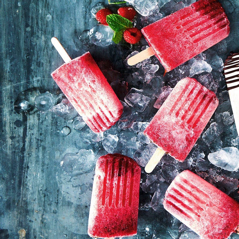 Photo de Glace à la framboise et à la menthe prise par WW