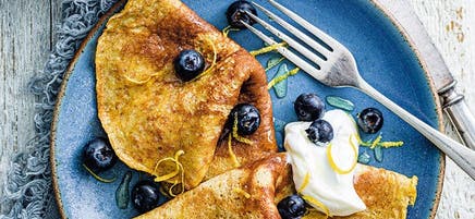 Crêpes au citron et au yogourt
