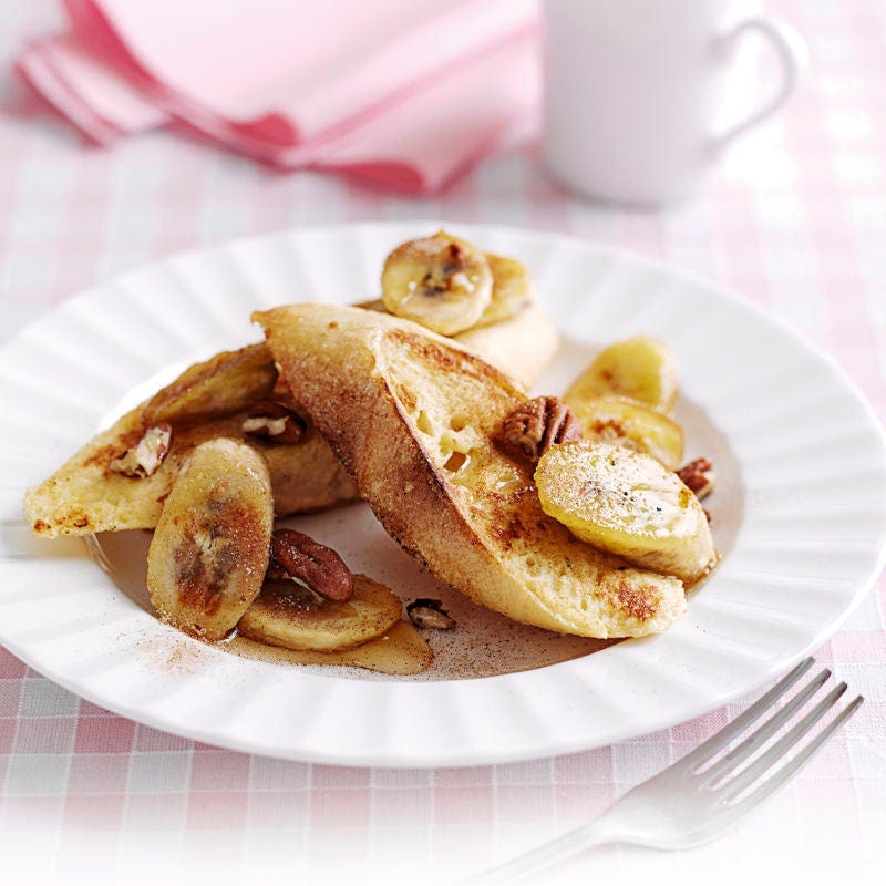 Arme Ritter mit Honigbananen