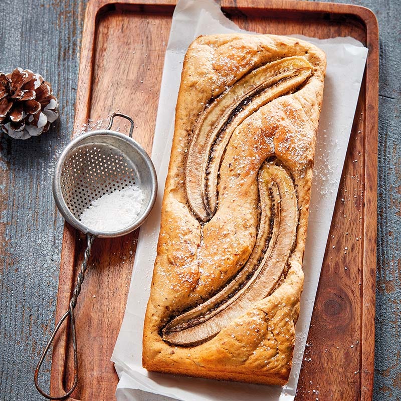 Weihnachtliches Bananenbrot