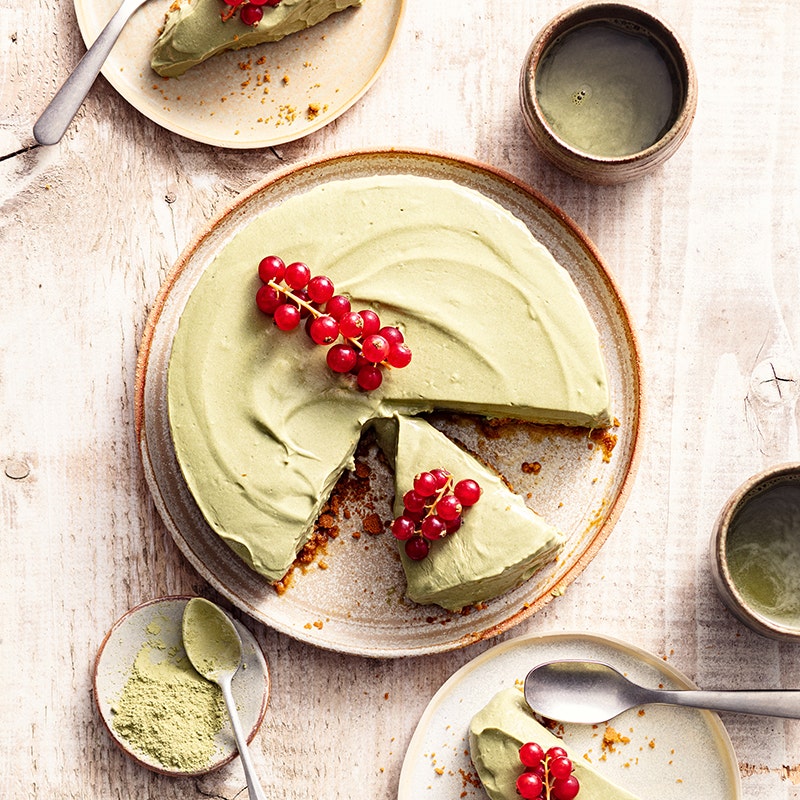 Cheesecake matcha et citron vert
