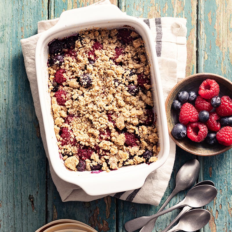 Crumble de sarrazin aux fruits rouge