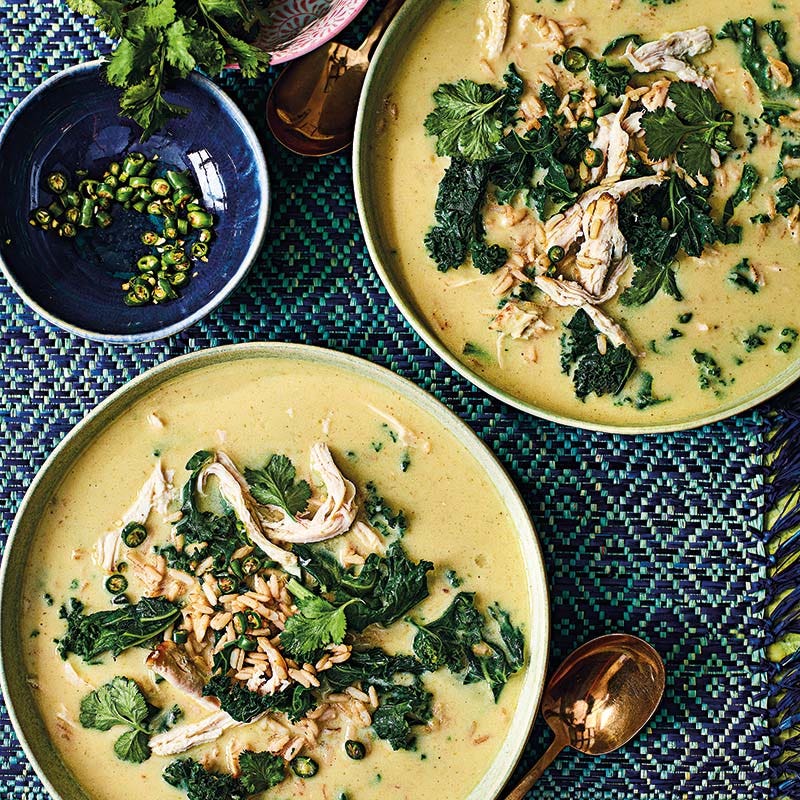 Cremige Curry-Hähnchen-Suppe