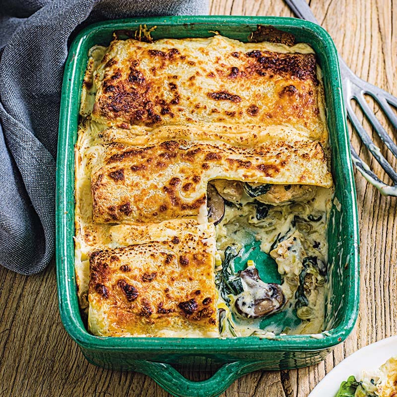 Hähnchen-Gemüse-Lasagne