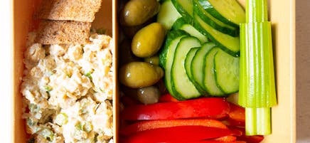 Chickpea salad snack lunch