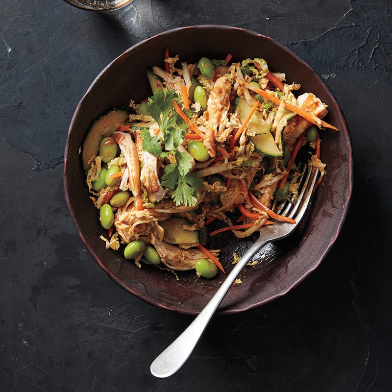 ViktVäktarna - Asiatisk kycklingsallad med jordnötsdressing