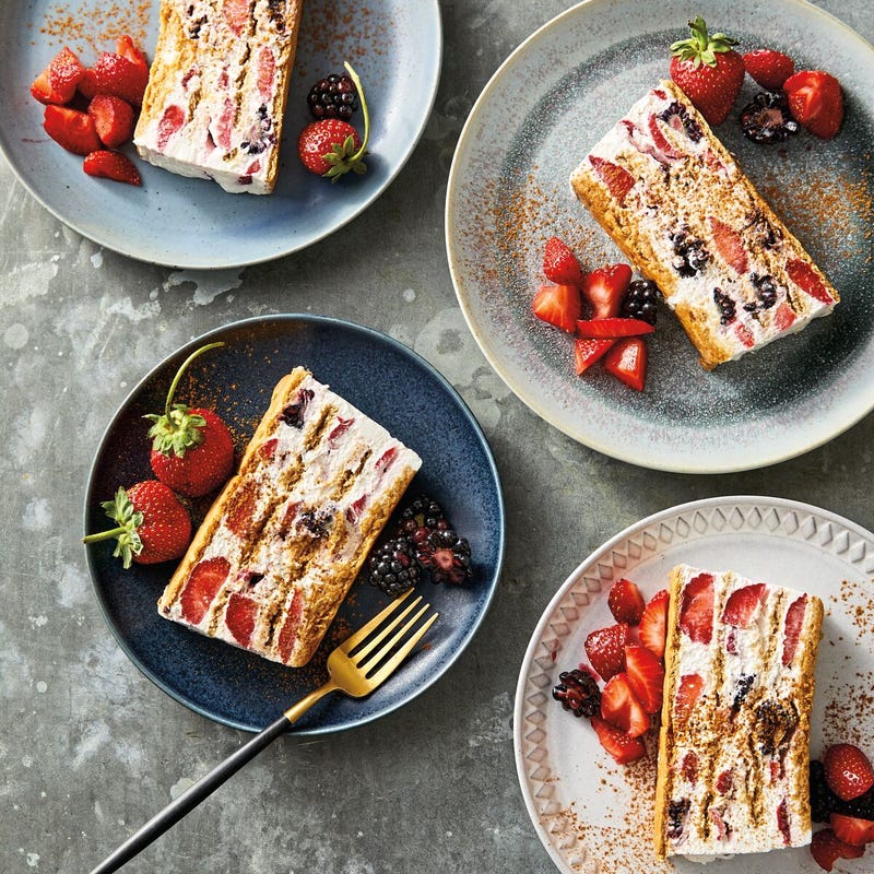 Photo of Strawberry & blackberry fridge cake by WW