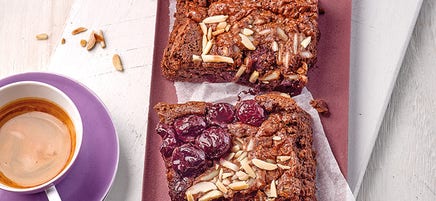 Brownie de haricots aux cerises