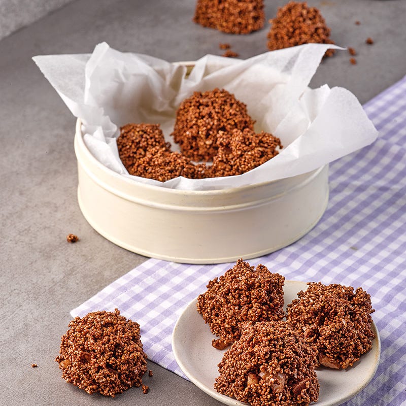 Schoko-Amarant-Bites