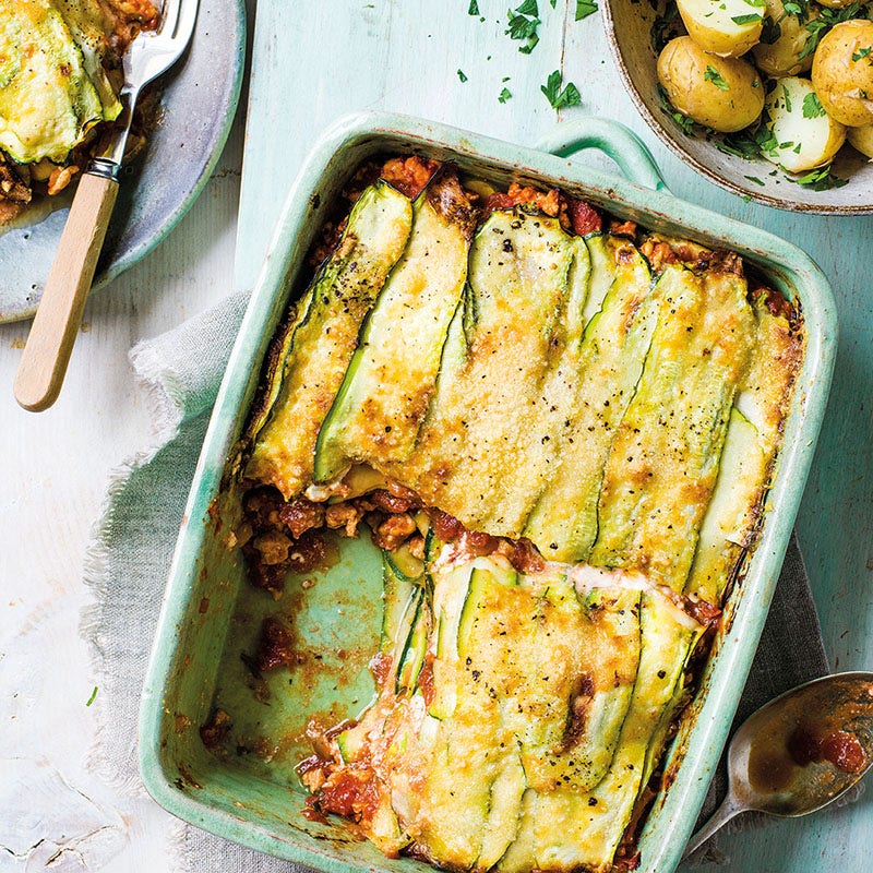 Zucchini-Puten-Lasagne