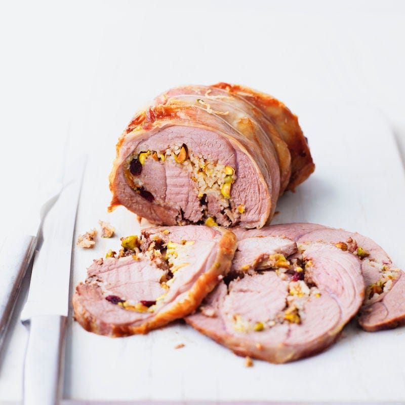 Rôti d’agneau farci