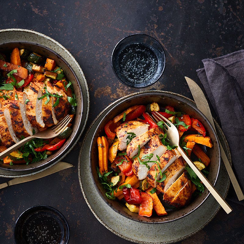 Knuspriges Hähnchen aus dem Ofen