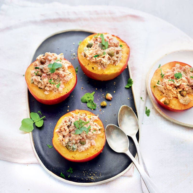 Nectarines au thon