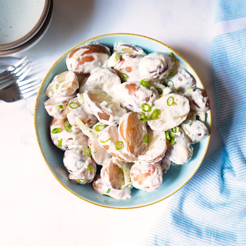 Photo of Warm Slow Cooker Potato Salad by WW